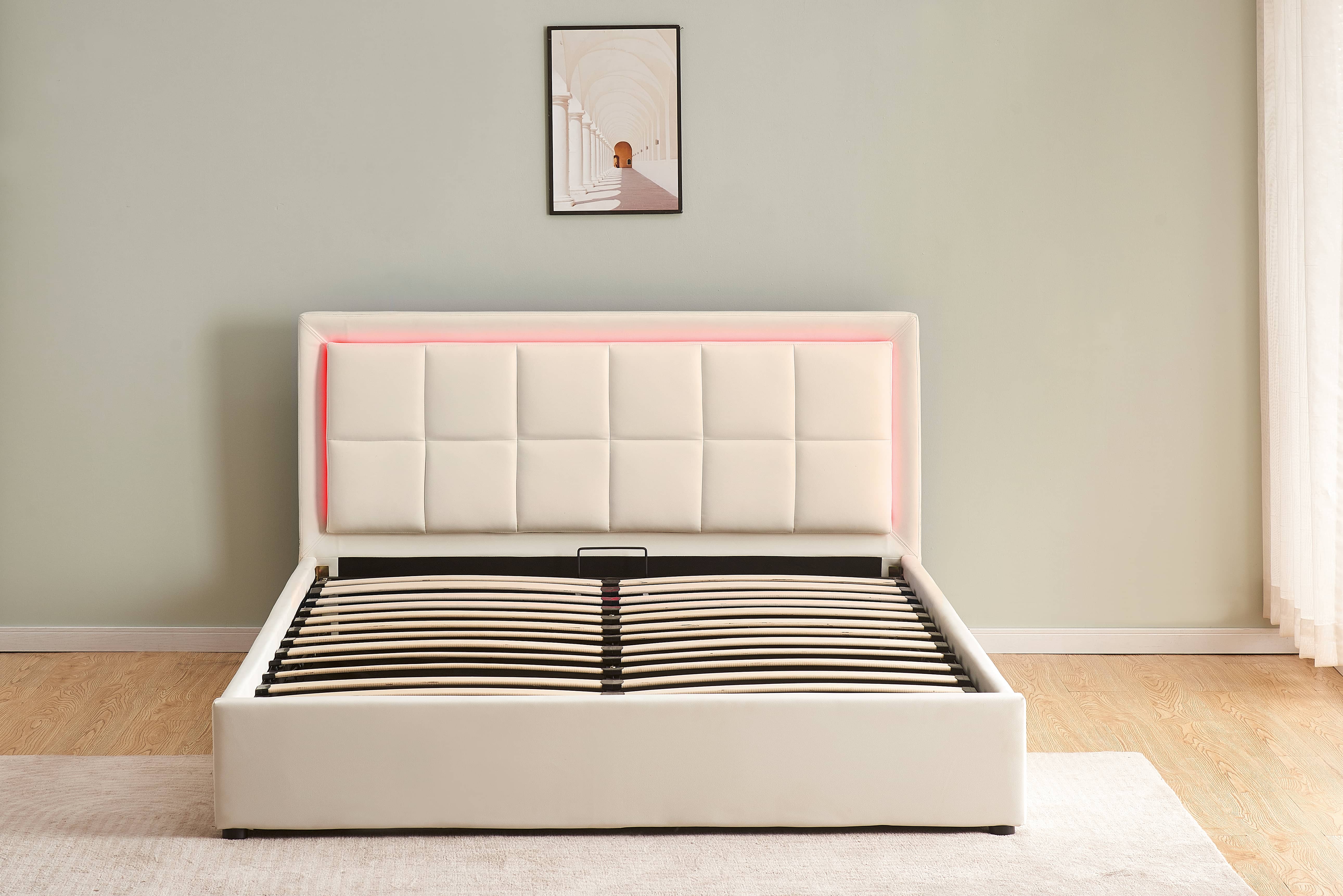 BED FRAME GAS LIFT AND STORAGE BED-WY-49