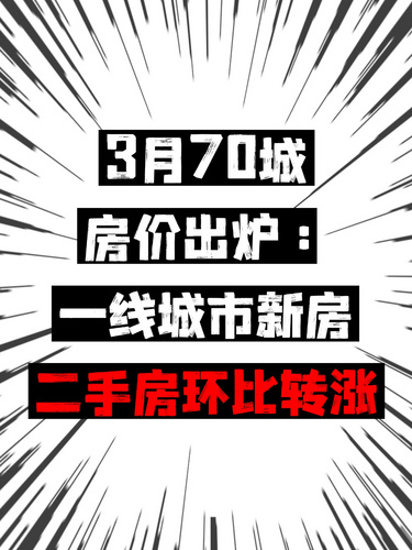 3月70城房价出炉：一线城市新房二手房环比转涨