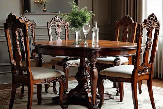Luxurious Walnut Dining Suite.jpeg